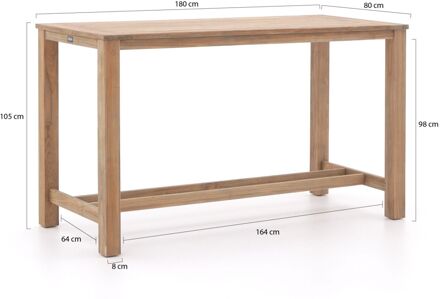 ROUGH-X bartafel 180x80x105cm - Laagste prijsgarantie! Bruin