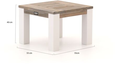 ROUGH-X bijzet tuintafel 55x55x40cm - Laagste prijsgarantie! Bruin