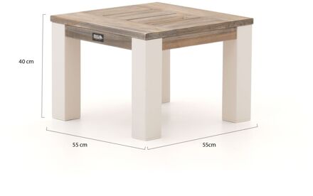 ROUGH-X bijzet tuintafel 55x55x40cm - Laagste prijsgarantie! Bruin