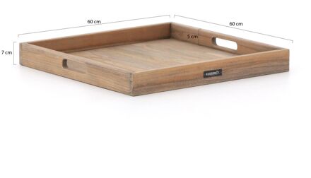 ROUGH-X dienblad 60x60cm - Laagste prijsgarantie! Bruin