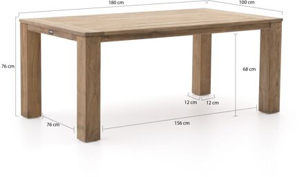 ROUGH-X dining tuintafel 180x100x76cm - Laagste prijsgarantie! Bruin