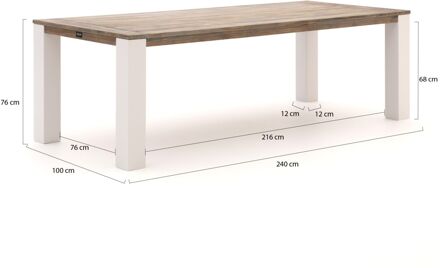 ROUGH-X dining tuintafel 240x100x76cm - Laagste prijsgarantie! Bruin