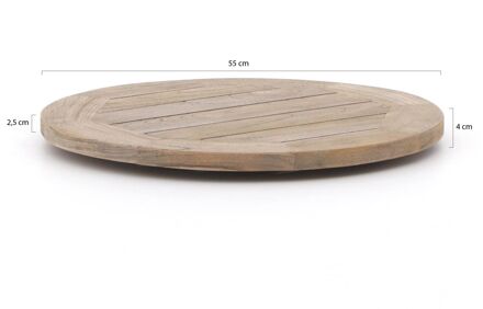 ROUGH-X Lazy Susan draaiplateau ø 55cm - Laagste prijsgarantie! Bruin