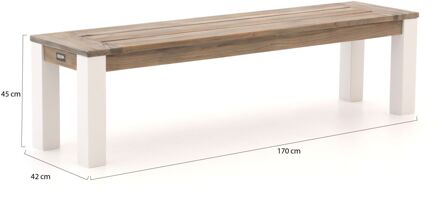 ROUGH-X picknickbank 170x42x45cm - Laagste prijsgarantie! Bruin