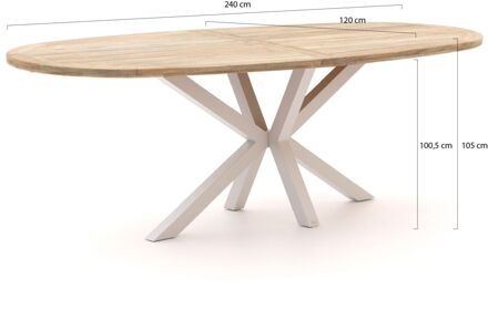 ROUGH-Y Ellips bartafel 240x120cm - Laagste prijsgarantie! Bruin