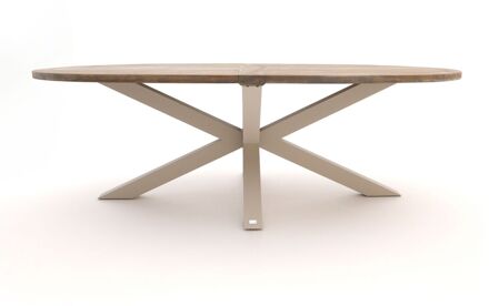 ROUGH-Y Ellips dining tuintafel 240x120cm - Laagste prijsgarantie! Taupe