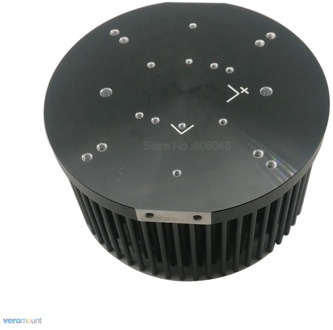 Round D133mm Pre-drilled LED Pin Fin Heatsink Compatible with Cree COB CXB3590 Citizen CLU-048 Bridgelux V29 COB LEDs
