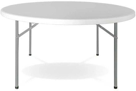 Round folding table Ø 120cm white Catering GH91