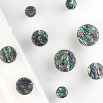 Round Marble Brass Decorative Kitchen Cabinet Knobs Furniture Hardware Cupboard Drawer Pull-1Pack