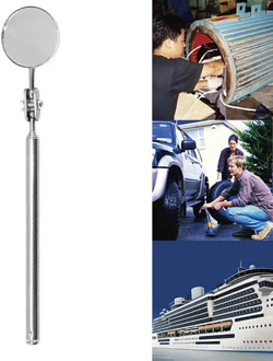Round mirror extension car angle telescopic car inspection inspection lens manual tool auto parts Maintenance Folding