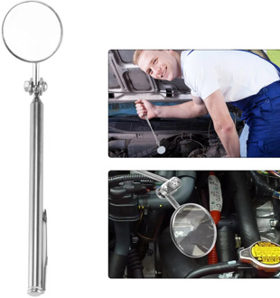 Round mirror extension car angle telescopic car inspection inspection lens manual tool auto parts