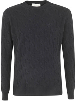 Round-neck Knitwear Filippo De Laurentiis , Black , Heren - 3XL