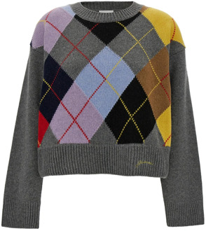 Round-neck Knitwear Ganni , Multicolor , Dames - L/Xl,2Xs/Xs