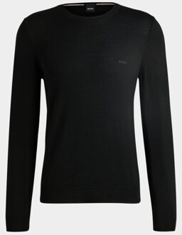 Round-neck Knitwear Hugo Boss , Zwart , Heren - 2Xl,Xl,L,3Xl