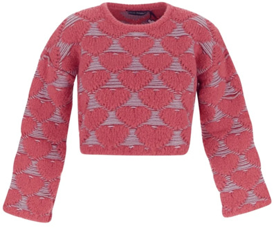 Round-neck Knitwear Marco Rambaldi , Pink , Dames - S,Xs