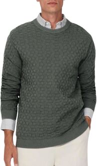 Round-neck Knitwear Only & Sons , Gray , Heren - 2Xl,L,S