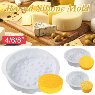 Round Silione Mold(4/6/8-inch) Baking Mold for Cheese, Mousse, Chocolate, Cake, Dessert