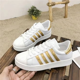 Round Toe Women's Vulcanized Shoes Summer Outdoor Sneakers Multicolor White PU Leather Fashion Women Casual Shoes Platform