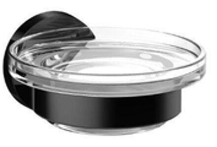 Round zeephouder met zeepschaal zwart 433013300