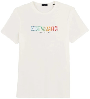 Roundeck T-shirt Eden Park , White , Heren - Xl,M
