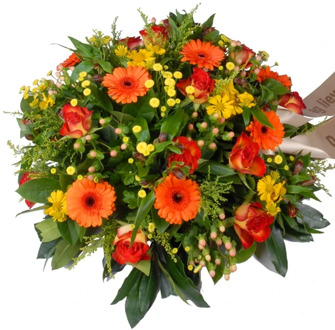 Rouwbiedermeier geel - oranje