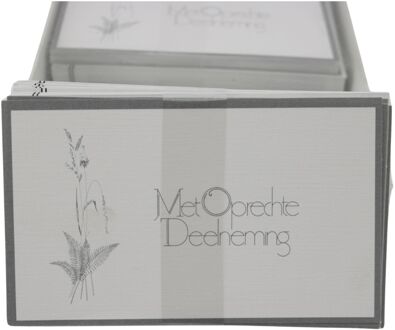 Rouwkaarten vensterdoos a 100 st + env.