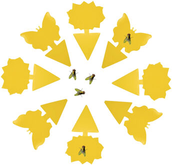 Rouwvliegjes plakstrips - 36x stuks - geel - kleefstrips - insecten vangen - Rouwv