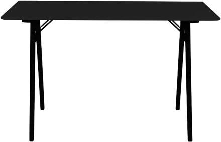 Rover houten bureau zwart - zwart houten onderstel - 120 x 60
