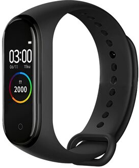 Rovtop Smart Horloge M4 Smart Band 4 Fitness Tracker Sport Armband Hartslag Bloeddruk Smartband Monitor Gezondheid Polsband zoals de afbeelding 4