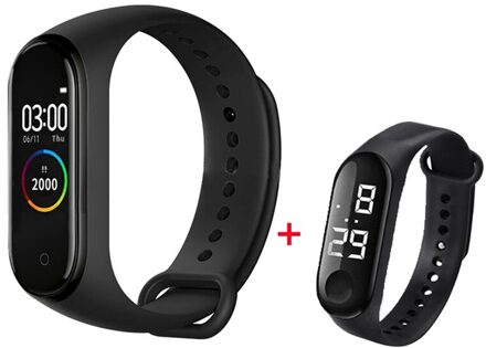 Rovtop Smart Horloge M4 Smart Band 4 Fitness Tracker Sport Armband Hartslag Bloeddruk Smartband Monitor Gezondheid Polsband zoals de afbeelding 7