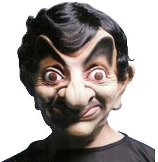 Rowan Atkinson verkleedmasker - Latex - volwassenen - Mister Bean - gezichtmasker Multi