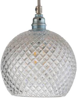 Rowan hanglamp, zilver Ø 15,5cm transparant, zilver