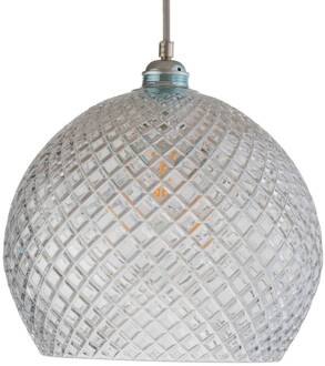 Rowan hanglamp, zilver Ø 28cm transparant, zilver