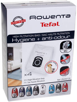 Rowenta Hygiene Plus Anti-Odour ZR200720 - Stofzuigerzakken - 4 stuks