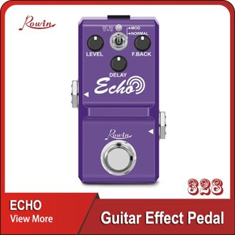 Rowin LN-314 Effect Gitaar Pedaal Vertraging Echo True Bypass Pedaal Met Aluminium-Legering Classic Body Voor Gitaar Onderdelen & accessoires