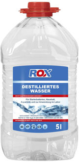 Rox Accuwater/Demiwater - gedemineraliseerd water - fles 5 liter- water zonder zouten