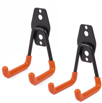 Rox Benson ophanghaak dubbel - 2x - gereedschapshaak - metaal - schuur / werkplaats