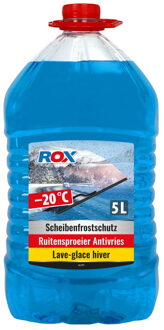 Rox Ruitensproeier vloeistof - antivries - 5 liter - tot max -20 graden Celsius - winter / vorst
