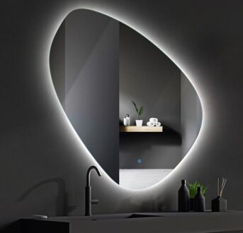 Roxx organische spiegel met LED-verlichting en verwarming 120x120cm