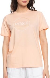 Roxy Noon Ocean Shirt Dames lichtoranje - wit - XL