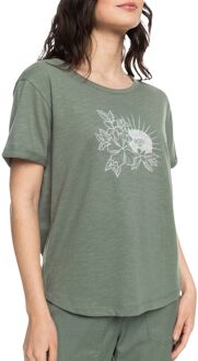 Roxy Ocean After Shirt Dames groen - wit - XL
