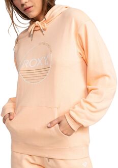 Roxy Surf Stoked Hoodie Dames roze - wit - goud - XL