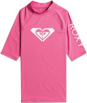 Roxy Whole Hearted Rashguard Surfshirt Junior roze - wit - 116