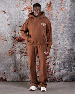 Roya hoodie tracksuit Bruin - XL