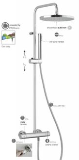 Royal 2.0 doucheset stortd.&handd.chroom