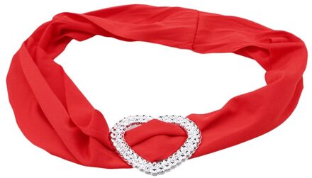 Royal Blue Kleur Spandex Sjerp Met Hart Gespen Universele Lycra Stoel Sash Voor Bruiloft Decoratie Lycra Band Bow Tie Band rood