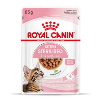 Royal Canin 48x85g Sterilised Kitten in Saus Royal Canin Kattenvoer