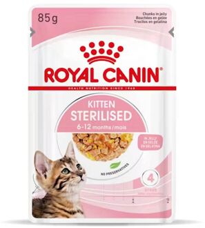 Royal Canin Kitten Sterilised natvoer kat (in gelei) 4 dozen (48 x 85 g)
