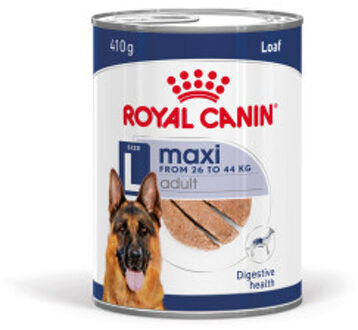 Royal Canin Maxi Adult natvoer hond (paté) 4 trays (48 x 410 g)