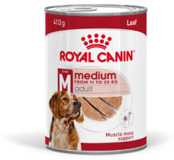 Royal Canin Medium Adult natvoer hond (paté) 4 trays (48 x 410 g)